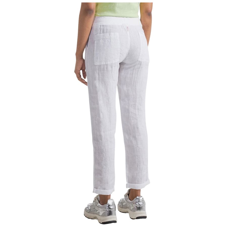 Pantaloni in lino bianco da donna Deha | D4259610001